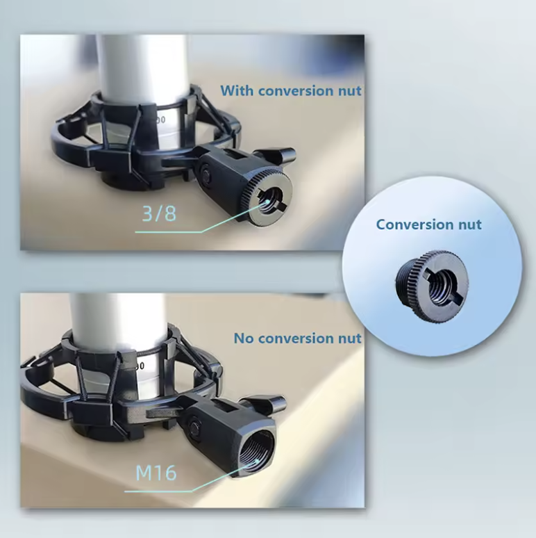 Universal Professional Condenser Microphone Shock Mount Holder Studio Recording Bracket For Black Large Mic Clip