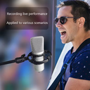Universal Professional Condenser Microphone Shock Mount Holder Studio Recording Bracket For Black Large Mic Clip