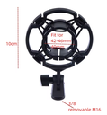 Universal Professional Condenser Microphone Shock Mount Holder Studio Recording Bracket For Black Large Mic Clip