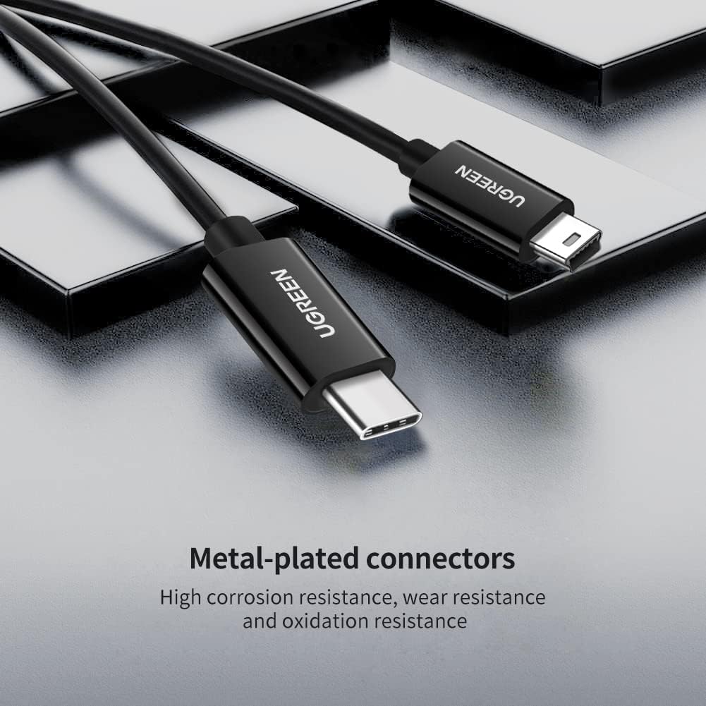 UGREEN 50445 Mini USB to USB C Cable 3FT Mini USB to Type C Compatible