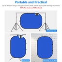 Neewer Collapsible Reversible Background 150X200CM Blue &Green