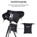 NEEWER Camera Rain Cover, Large Size Durable Nylon Raincoat for Canon Nikon Sony 10102043
