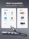 UGREEN 60812 - USB 3.0 Ethernet Adapter Hub with RJ45