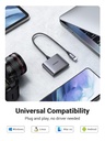 UGREEN 80798 - 3-in-1 USB-C SD Card Reader