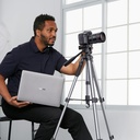 UGREEN 15187 - Camera Tripod with 53.5-175 cm Height, Lightweight and Portable Travel Tripod, Aluminium Tripod with Mobile Phone Holder and Travel Bag