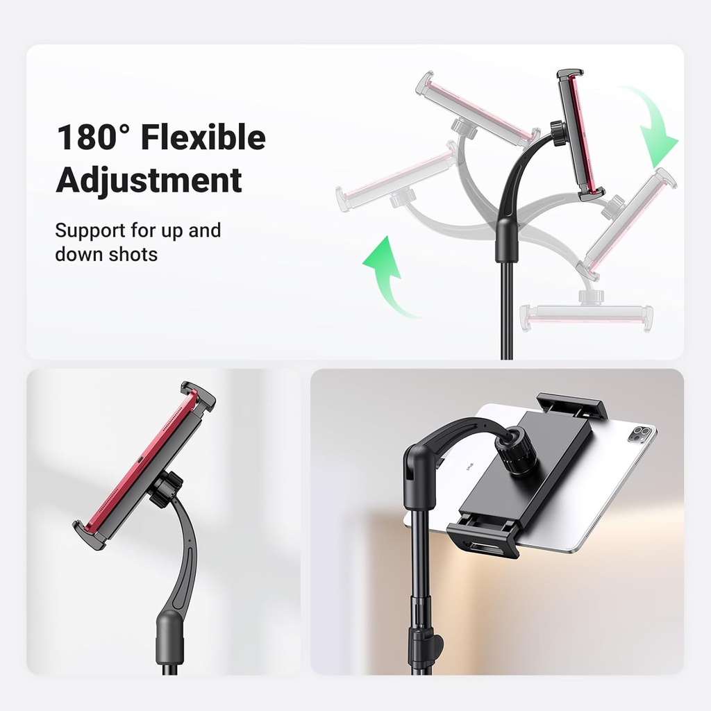 UGREEN 15647 - Tablet Tripod Stand Floor Holder Mount 68-Inch Height Adjustable