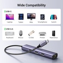 UGREEN 60600 - USB-C to Ethernet Adapter, 4 in 1 USB C Hub