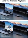 UGREEN 90813 - Active HDMI to VGA Adapter with 3.5mm Audio Jack HDMI Male to VGA Female up to 1080P