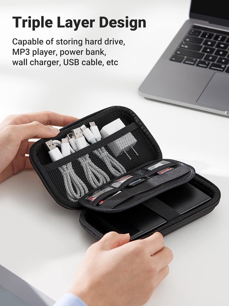 UGREEN 40707 - 2.5 Inch External Hard Drive Case Cover Shockproof Storage Bag Electronic Accessories Waterproof Bag