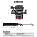 Neewer GM26 Metal Vertical Fluid Tripod Head (Black/Red) 10102673