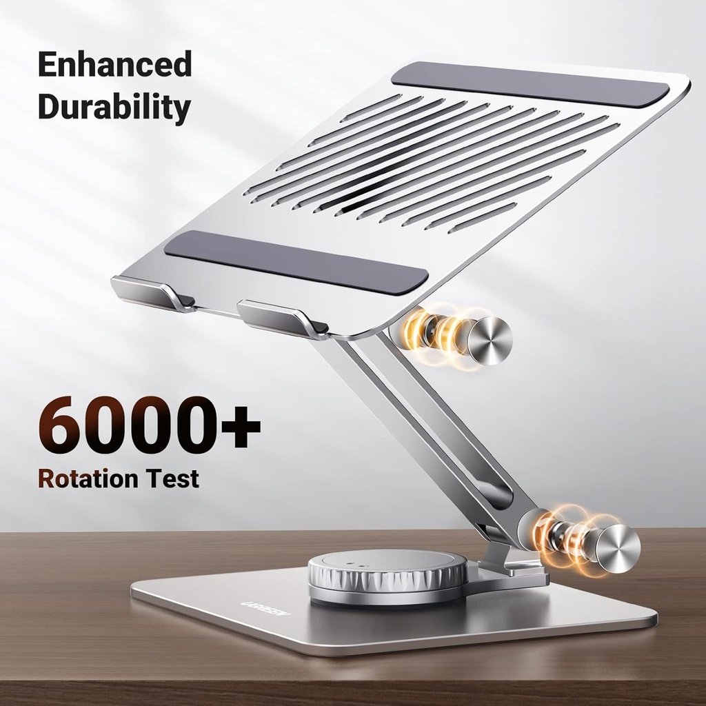 UGREEN 90849 - Laptop Stand for Desk Adjustable 360 Rotating Base