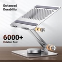 UGREEN 90849 - Laptop Stand for Desk Adjustable 360 Rotating Base