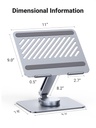 UGREEN 90849 - Laptop Stand for Desk Adjustable 360 Rotating Base