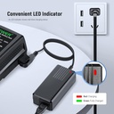 NEEWER D-Tap Battery Charger with 3.3ft/1m D-Tap Cable for V-Mounting/V-Lock/Gold Mounting Battery 10100810