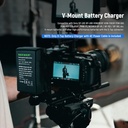NEEWER D-Tap Battery Charger with 3.3ft/1m D-Tap Cable for V-Mounting/V-Lock/Gold Mounting Battery 10100810