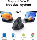 UGREEN 25444 - Vertical Mouse Wireless (Bluetooth 5.0+2.4G) Ergonomic Mouse with 5 Buttons