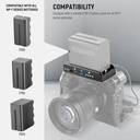 NEEWER NP-F Battery Adapter Plate for DSLR & Mirrorless Cameras, with LED Power Indicators 10101620