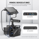 NEEWER NP-F Battery Adapter Plate for DSLR & Mirrorless Cameras, with LED Power Indicators 10101620
