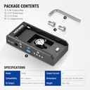 NEEWER NP-F Battery Adapter Plate for DSLR & Mirrorless Cameras, with LED Power Indicators 10101620