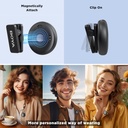 BOYA OMIC-U 2-Person Wireless Microphone System with USB-C Connector for Mobile Devices (Black)