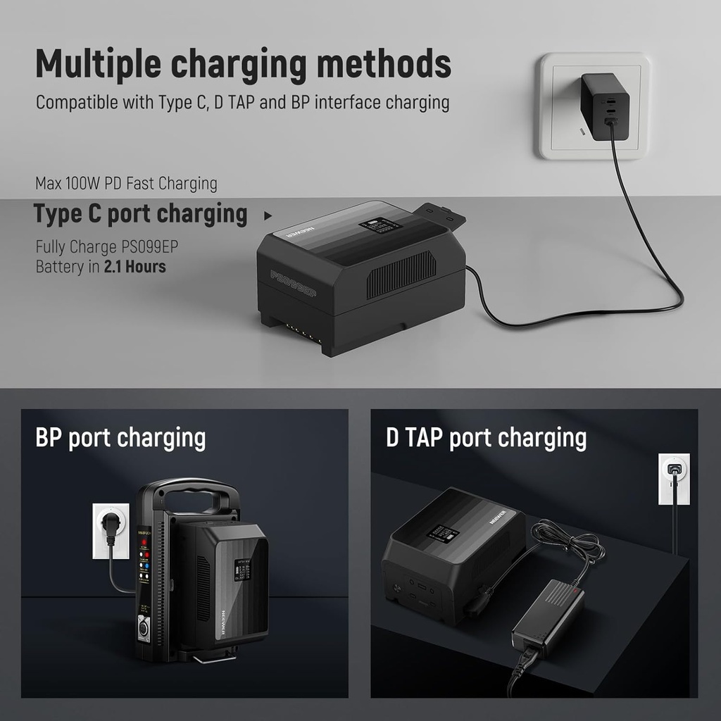 NEEWER Mini V Mount Battery PS099EP, 6800mAh 99Wh 14.5V V Lock Battery 10103493