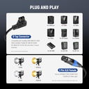 Neewer D Tap Male to 3 Pin XLR Female Power Cable 1.8m 10103377