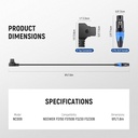 Neewer D Tap Male to 3 Pin XLR Female Power Cable 1.8m 10103377