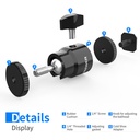 Neewer Camera Hot Shoe Mount with Additional 1/4" Screw 2-Pack ST-17 10100226