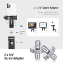 NEEWER 8 PCs Hot Shoe Mount Adapter Kit 10101180