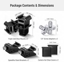 NEEWER 8 PCs Hot Shoe Mount Adapter Kit 10101180