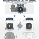 NEEWER Quick Release Plate 38mm Square Arca Type QR Camera Mount Plate 10104281