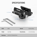 NEEWER Mount Bracket SSD Holder with Cold Shoe Cable Clamp