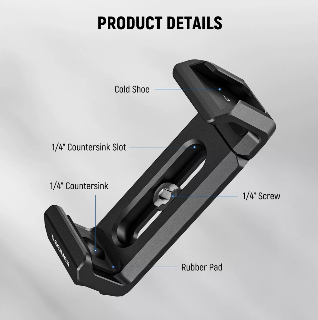 NEEWER T5 T7 T9 SSD Holder Mount Bracket for iPhone 15Pro Max Samsung Phone Cage 10103949