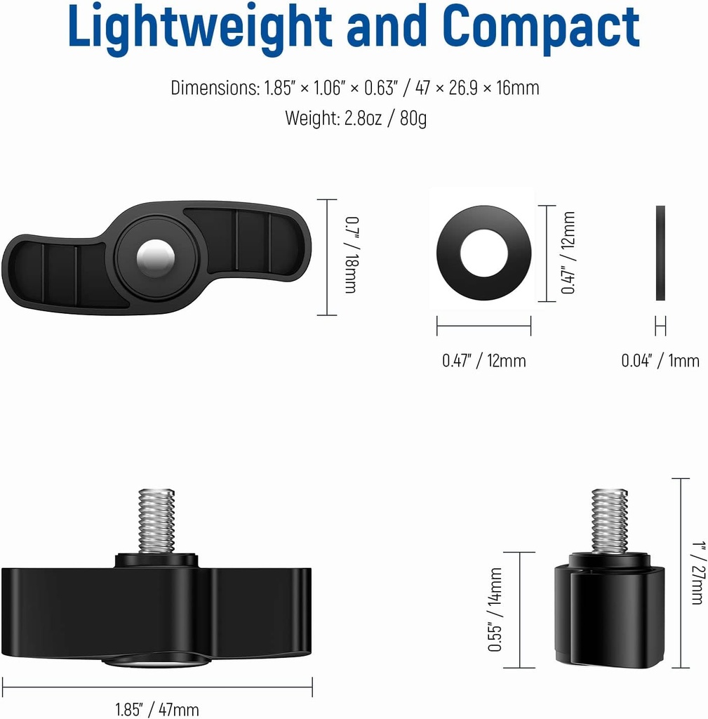 NEEWER 4 Packs Screw Buttons Adapter Photography Video Lighting Accessories10100775