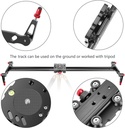 Neewer Aluminum Alloy Camera Track Slider Video Stabilizer Rail with 4 Bearings for DSLR Camera DV Video Camcorder Film Photography, Loads up to 17.5 pounds/8 kilograms (120cm) (10089698)