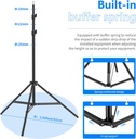 Neewer Photography Light Stand ST-200, 3-6.6ft/92-200cm Adjustable Sturdy Tripod Stand for Reflectors, Softboxes, Lights, Umbrellas, Load Capacity: 17.6lb/8kg(10090346)