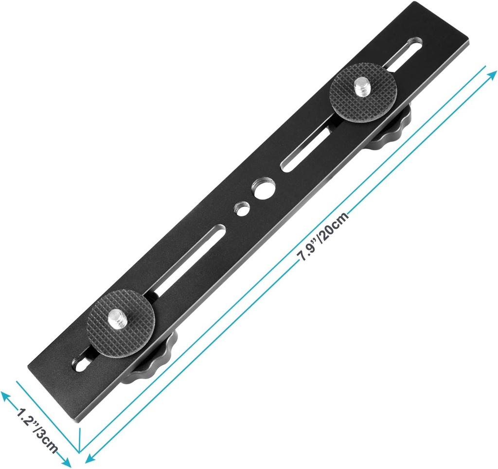 Neewer 8"/20.3cm Dual Camera Mount Tripod Bracket for 3D Stereo Stereoscopic Photography Visit the NEEWER Store 10082556