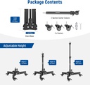 NEEWER Heavy Duty Light Stand with Wheels 10098442