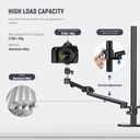 NEEWER Overhead Camera Stand Desk Mount Rig with 4 Boom Arms 10102920