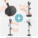 NEEWER Stable Desktop Mic Stand with Black Iron Base 21000018