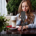 Neewer Smartphone Holder Vertical Bracket with 1/4-inch Tripod Mount - Phone Clip Tripod Adapter Compatible with 13/13 Pro/13 Pro Max/13 Mini/12/11 Pro Max/X/XR, Galaxy S20+/S20, Huawei P40 Pro, etc.(10091433)