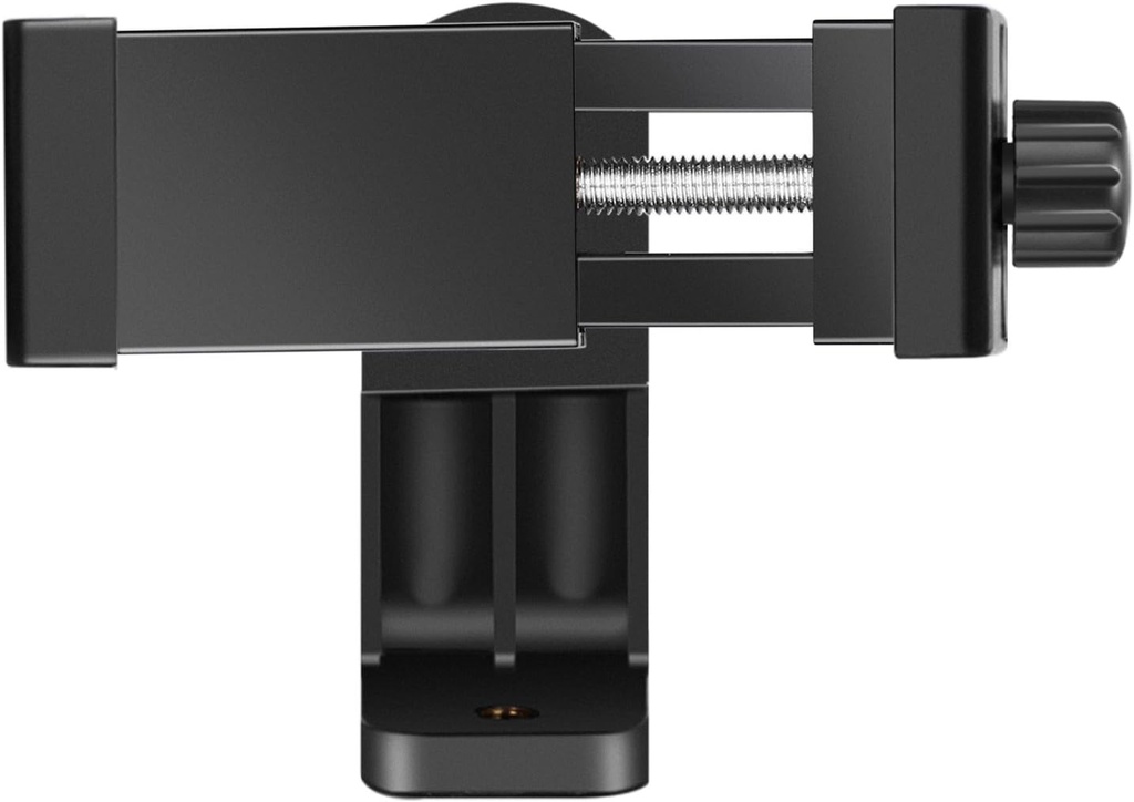 Neewer Smartphone Holder Vertical Bracket with 1/4-inch Tripod Mount - Phone Clip Tripod Adapter Compatible with 13/13 Pro/13 Pro Max/13 Mini/12/11 Pro Max/X/XR, Galaxy S20+/S20, Huawei P40 Pro, etc.(10091433)