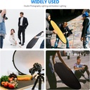 NEEWER 60x90cm Light Reflectors for Photography, Portable 5 in 1  88008128