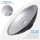 NEEWER 55cm Metal Beauty Dish Bowens Mount Reflector with White Diffuser 10092757