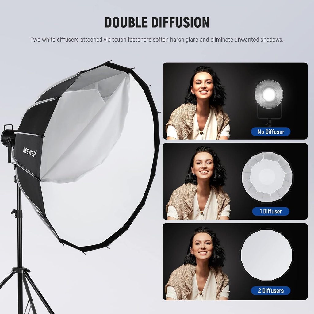 NWWER 55CM DEEP PARABOLIC QUICK RELEASE SOFTBOX WITH HONEYCOMB GRID 10101378