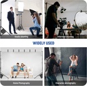 NEEWER 2.6x3m Adjustable Backdrop Chroma Stand Kit, Photography Background Support System  10099680