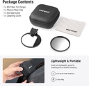 NEEWER Clip On 67mm ND Phone Filter Kit, Optical Glasses & Polymer Safety Filter Film 10104079