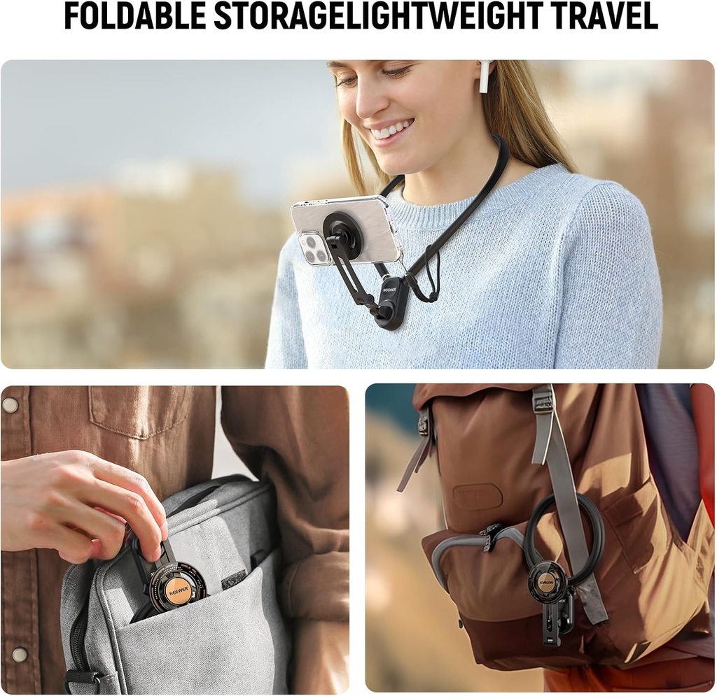NEEWER Magnetic Neck Holder for Action Camera & Phone 10104245