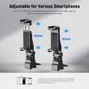 Neewer Metal Phone Tripod Mount with Cold Shoe Mount and NATO Clamp for DJI Ronin Gimbal 10103112