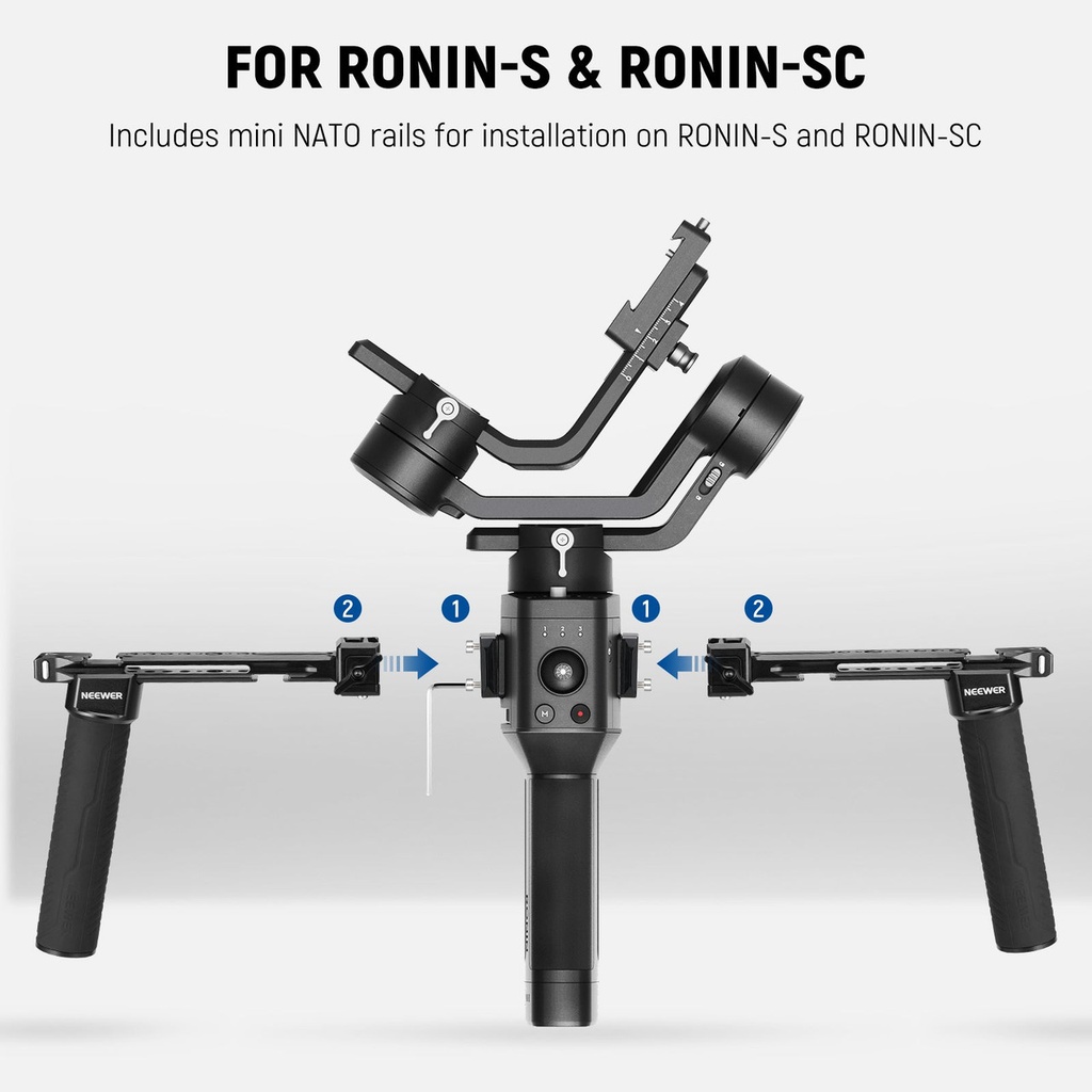 NEEWER GA006 Dual Handgrip for DJI RS4 RS4 Pro RS3 RS3 Pro RS2 RSC2 Ronin S SC 10103952